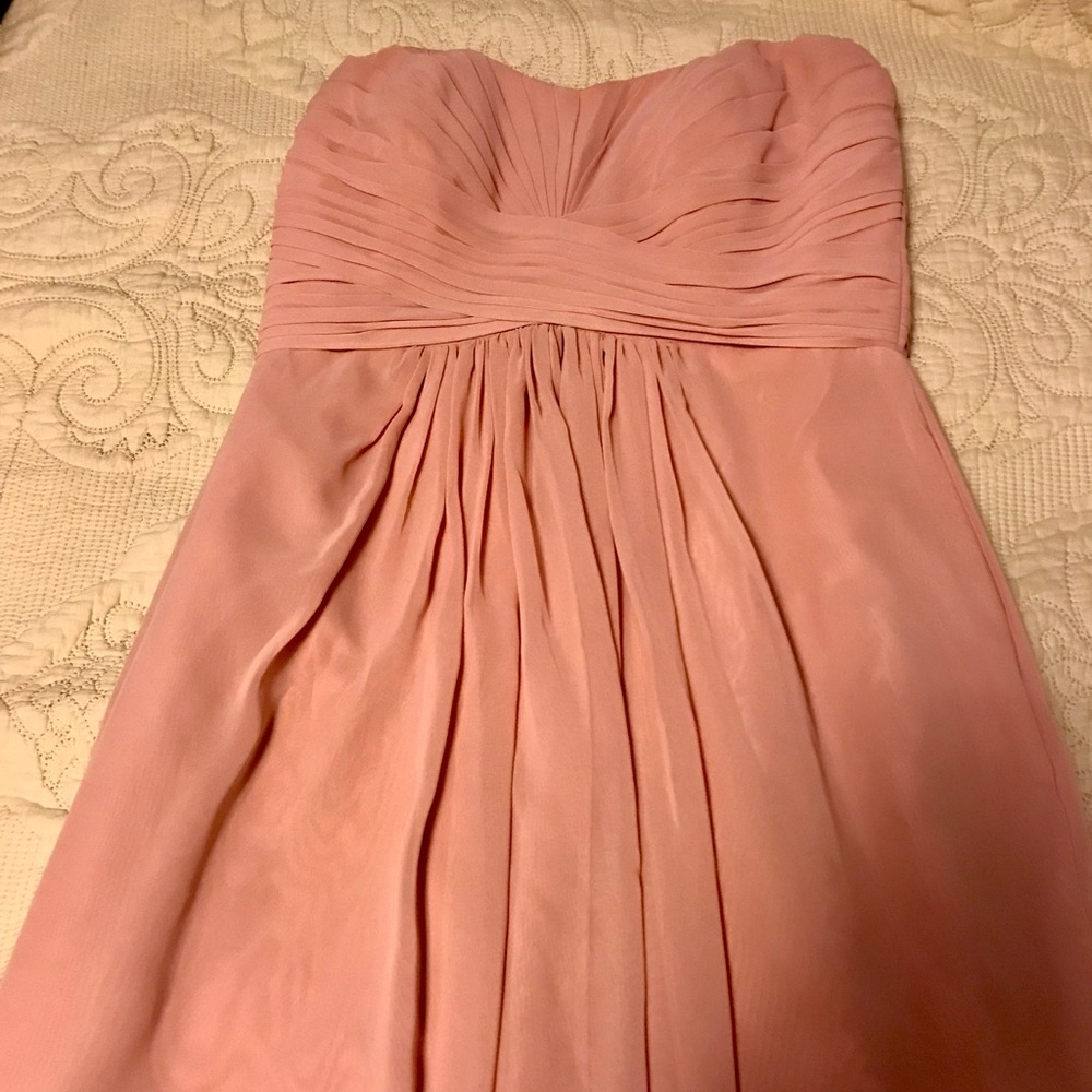 David’s Bridal Ballet Pink Bridesmaids Gown